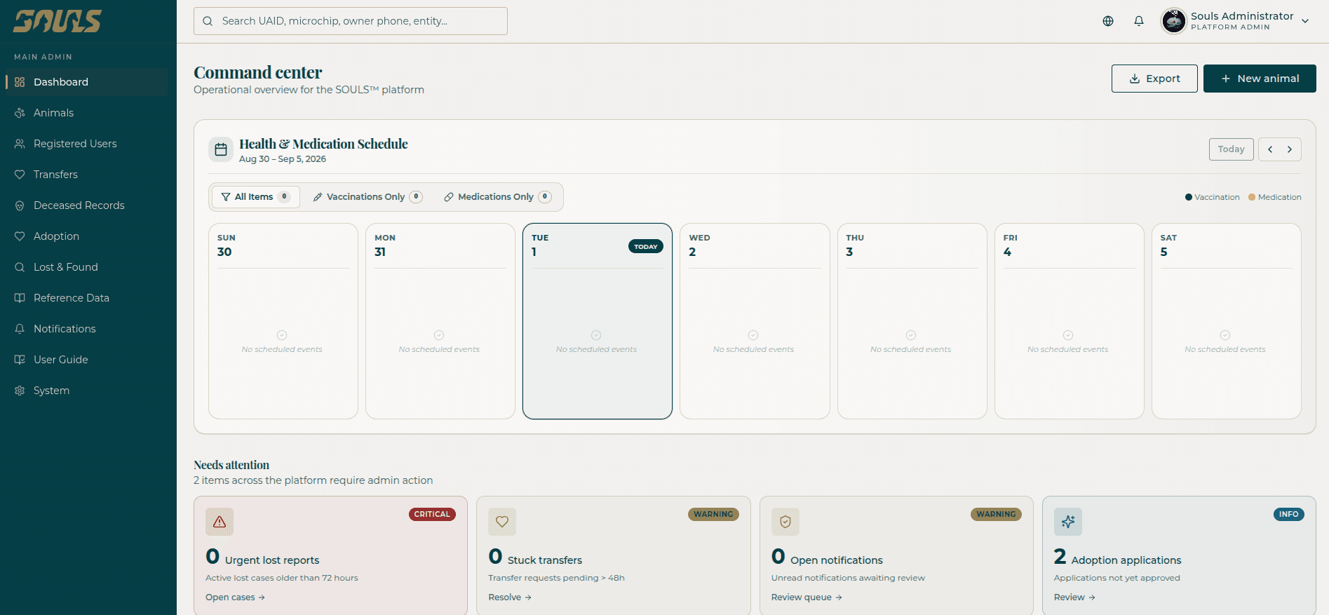 Admin Dashboard